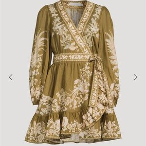 Zimmermann Anneke Wrap Mini Dress